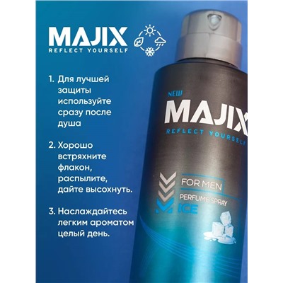Дезодорант Majix мужской Energy Фитнес 150мл (48 шт/короб)