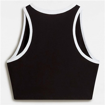 Camiseta sin mangas Longline Racerback Bral - algodón - negro