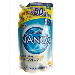 LION Жидкое средство для стирки TOP SUPER NANOX аромат морской свежести, сменная упаковка 950гр.