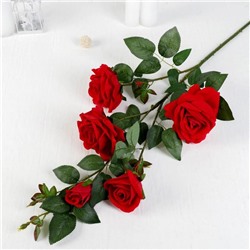 Цветы искусственные "Куст красных роз" 12х100 см