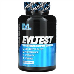 EVLution Nutrition, EVLTest, комплекс тестостероновой поддержки, 120 таблеток