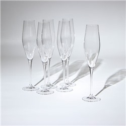 Набор бокалов для шампанского Loxia, стеклянный, 210 мл, 6 шт