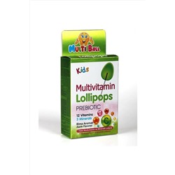 Multiball Kids Multivitamin Lollipop + Prebıotıc