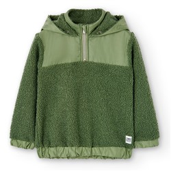 Sudadera con capucha - felpa - verde