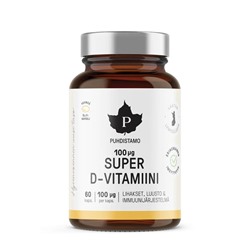 Витамины D усиленного действия Puhdistamo Super D-vitamiini 60 кап