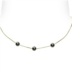 Collar - oro 9 kt - perla de agua dulce - Ø de la perla: 7 - 8 mm