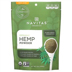 Navitas Organics, Порошок органической Конопля, 12 унц. (340 г)