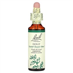 Bach, Original Flower Remedies, Холли, 20 мл (0,7 жидк. Унции)