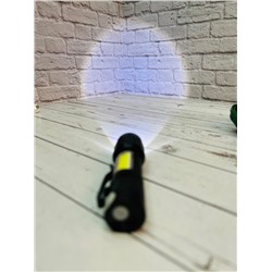 Сверх яркий USB светодиодный аккумуляторный фонарь с подсветкой