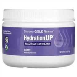 California Gold Nutrition, HydrationUP, Electrolyte Drink Mix, Grape, 8 oz (227 g)