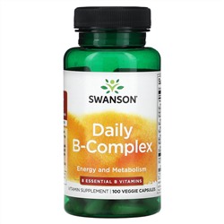 Swanson, Daily B-Complex, 100 растительных капсул