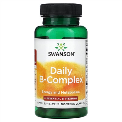 Swanson, Daily B-Complex, 100 растительных капсул