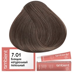 Крем-краска для волос AMBIENT 7.01, Tefia