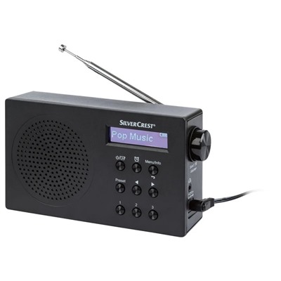 SILVERCREST DAB+ Radio Mono »SDR 15 A2«, Bluetooth