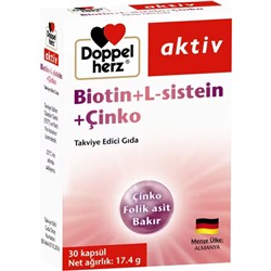Doppelherz Biotin L-Sistein Çinko 30 Kapsül