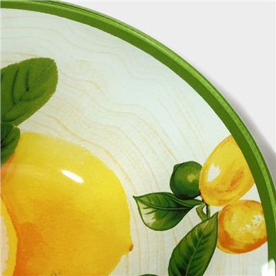 Салатник стеклянный Доляна «Дольче», 0,6 л, 18×4,5 см