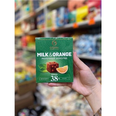 Молочный шоколад с апельсином O'ZERA
 Масса 90гр