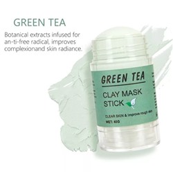Маска-стик с глиной и экстрактом зеленого чая Xin Son Green Tea Clay Mask Stick Cleae Skin & Improve Rough Skin 40g