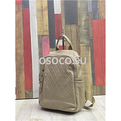 8299-2 khaki рюкзак Wifeore натуральная кожа 28x9x21