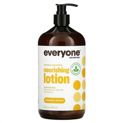 Everyone, Everyone Lotion, лосьон 3 в 1, кокос и лимон, 946 мл (32 жидк. унции)