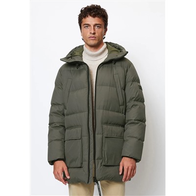 Marc O'Polo - PUFFER HERO HOOD WELT AND BLLOW PARKETS - пуховик - темно-коричневый