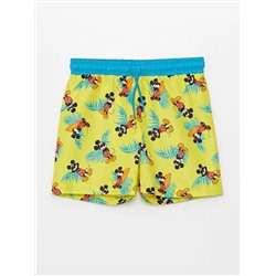 LC Waikiki Быстросохнущие шорты для плавания для мальчиков с эластичным поясом и принтом Микки Мауса