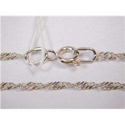 Браслет из серебра 925 пробы 367003512020-20,0 вес 1,50 плетение сингапур, алмазная обработка