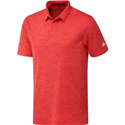 a*didas Golf Textured Jacquard Golf Polo Shirt