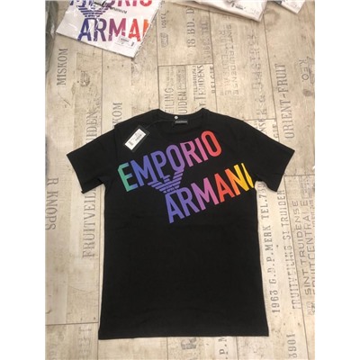 EMPORIO ARMANI Футболки Мужские  3 расцветки Надпись EMPORIO ARMANI   оригинал   МОДЕЛЬ ПРОДАНА !!!!!!