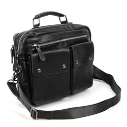 Мужская кожаная сумка-портфель В304 Блек