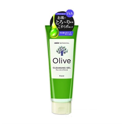 KRACIE Гель для лица NAIVE Botanical Olive очищающий удаляющий водостойкий макияж с экстрактом листьев оливы 170 гр. туба