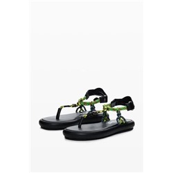 Flat rope sandals