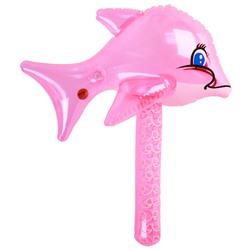 Игрушка надувная молоток «Дельфин», со звуком, 40 см, цвет МИКС