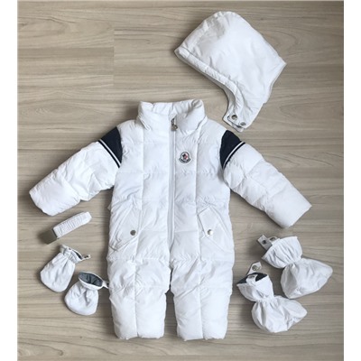 М.1707 Комбинезон Moncler белый (68,74,80,86)