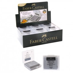 Ластик клячка, квадратный, 40*32*9 мм, каучук, пластиковый футляр, цвет черный Faber-Castell 127220