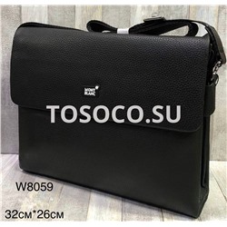 W8059  black сумка натуральная кожа 26х32