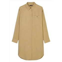 Marc O'Polo - DRESS CUFFED SLEEVE - Платье-блузка - бежевый