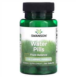 Swanson, Water Pills, 120 таблеток