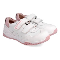 Biomecanics - sneakers - cuero - blanco y rosa