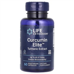 Life Extension, Curcumin Elite, экстракт куркумы, 60 растительных капсул