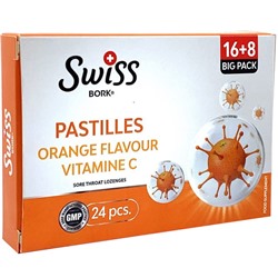 Swiss Bork Energy Portakal Aromalı C Vitaminli 24 Pastil