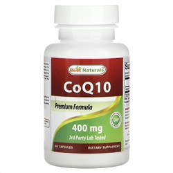 Best Naturals, CoQ10, 400 мг, 60 капсул