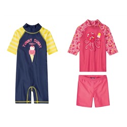 lupilu® Kleinkinder Mädchen Schwimmanzug, mit UV-Schutz 50+