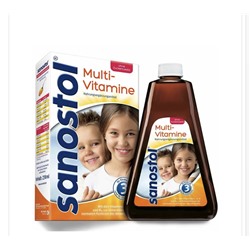 Sanostol® мультивитамины для детей с 3 лет и взрослых без добавления сахара