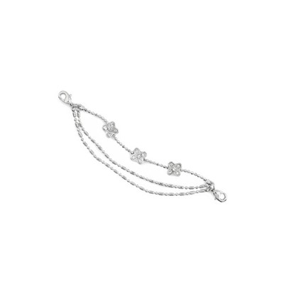 Браслет ELEGANZZA BRSN-020 silver/white rhodium