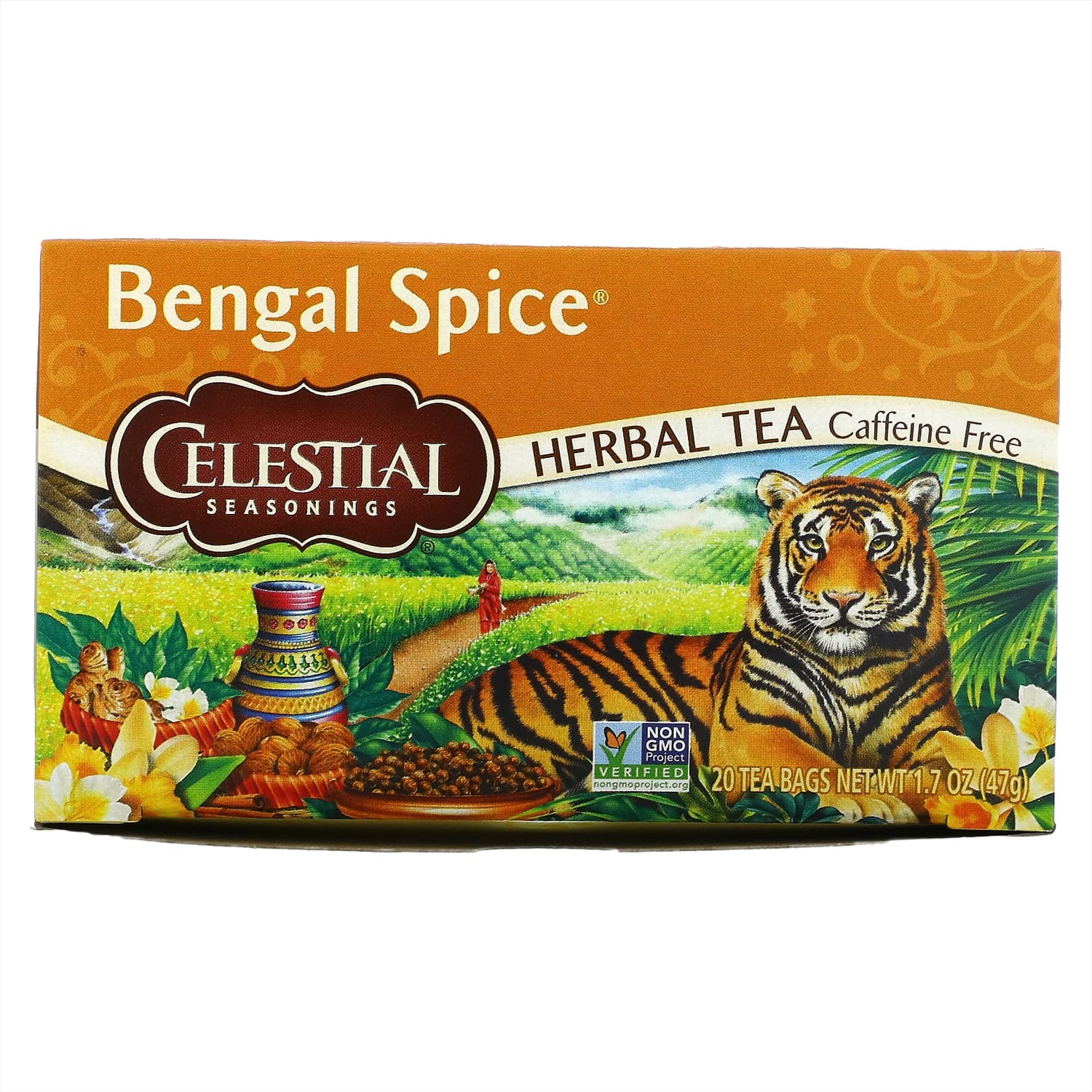 Celestial Seasonings, травяной чай Bengal Spice, без кофеина, 20 чайных  пакетиков, 47 г (1,7 унции) купить, отзывы, фото, доставка - КАПУСТА │  Совмест