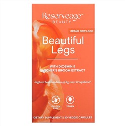 Reserveage Beauty, Beautiful Legs с диосмином и ресвератролом, 30 растительных капсул