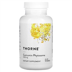 Thorne, Фитосомы куркумина, 1000 мг, 120 капсул