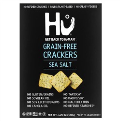 Hu, Grain-Free Crackers, Sea Salt, 4.25 oz (120 g)