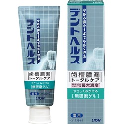 LION Зубная паста лекарственная Dent Health Smooth Gel 85г/60